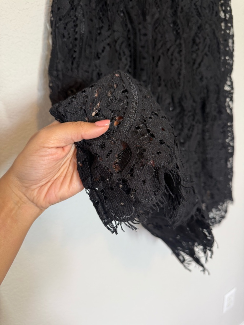 Free People | Black Lace Midi Skirt - 0 - Picture 4 of 6